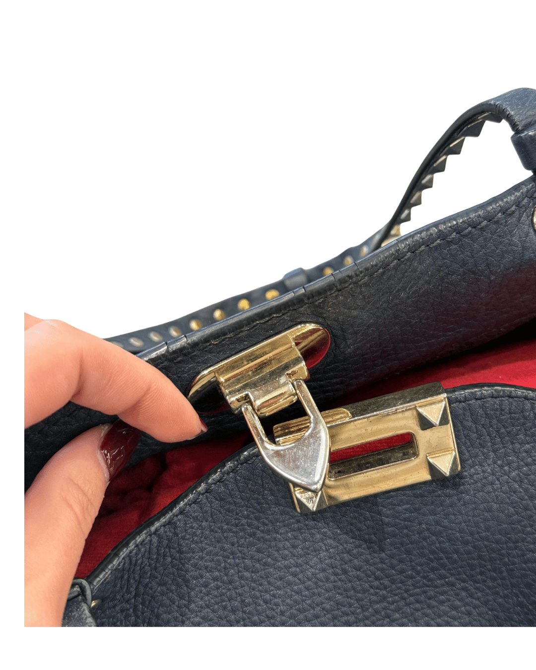 VALENTINO ROCKSTUD BLU NAVY