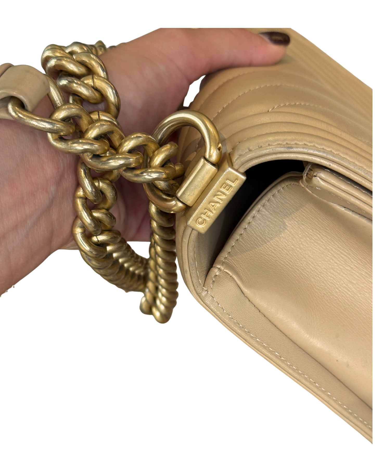 CHANEL BOY BEIGE