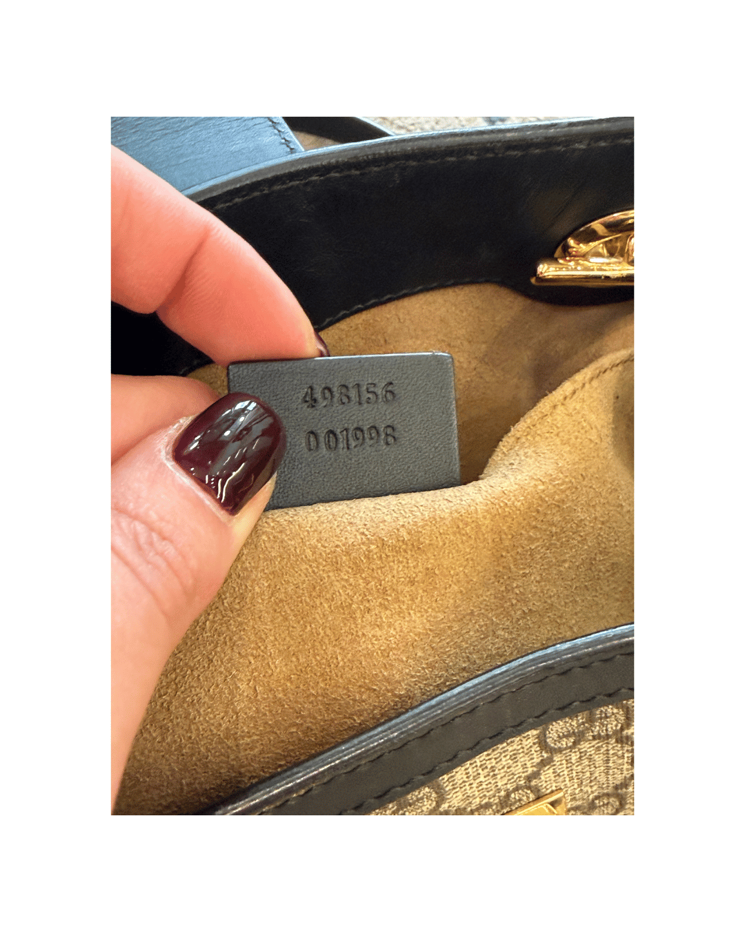 GUCCI PADLOCK SMALL CON RIFINITURE BLU NAVY