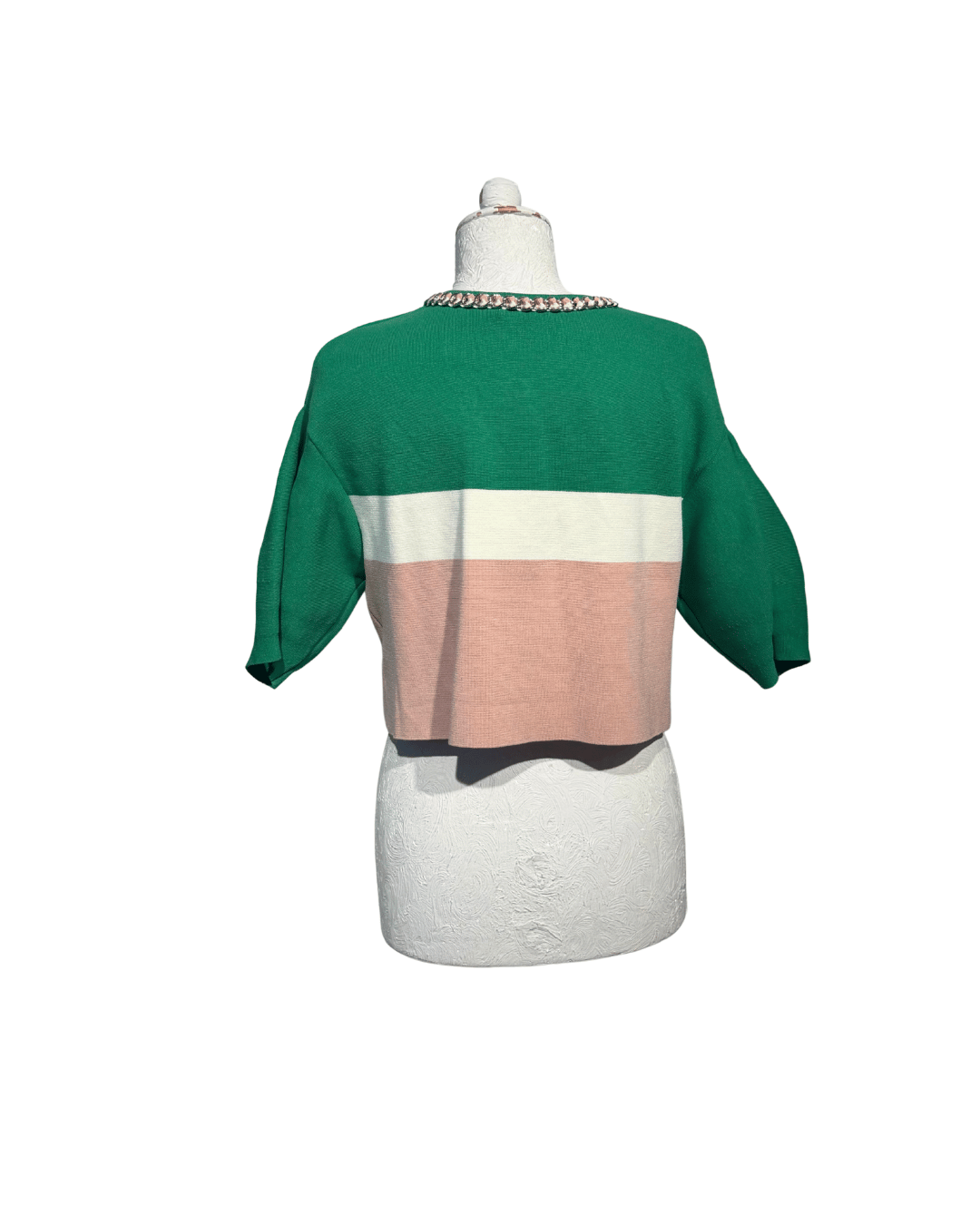 CARDIGAN TRICOLORE ELISABETTA FRANCHI Tg 40