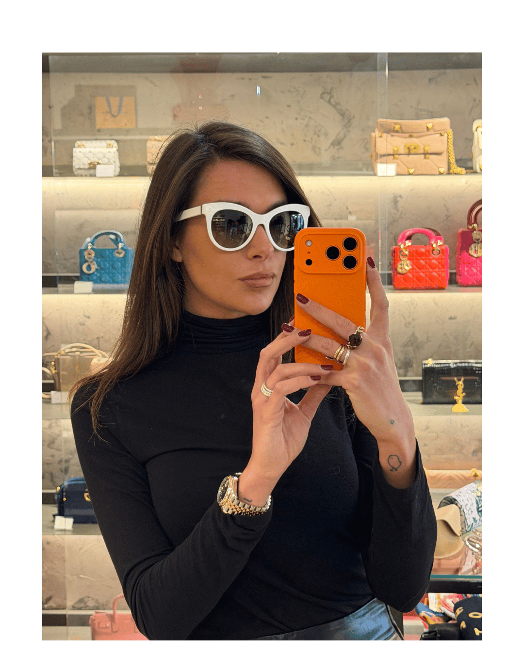 OCCHIALI BIANCHI D&G CON CUSTODIA