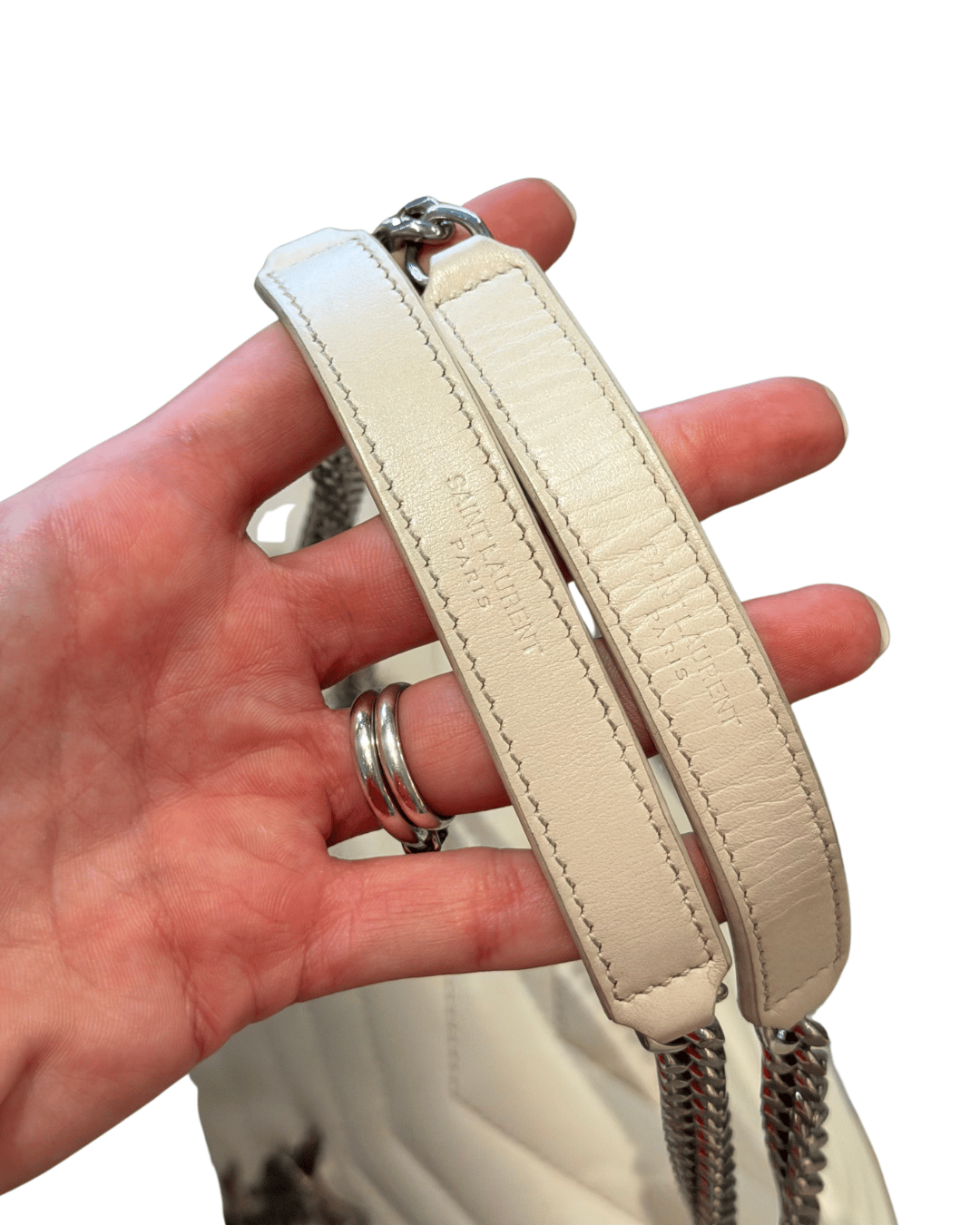 LOULOU MEDIA YSL AVORIO HARDWARE ARGENTO