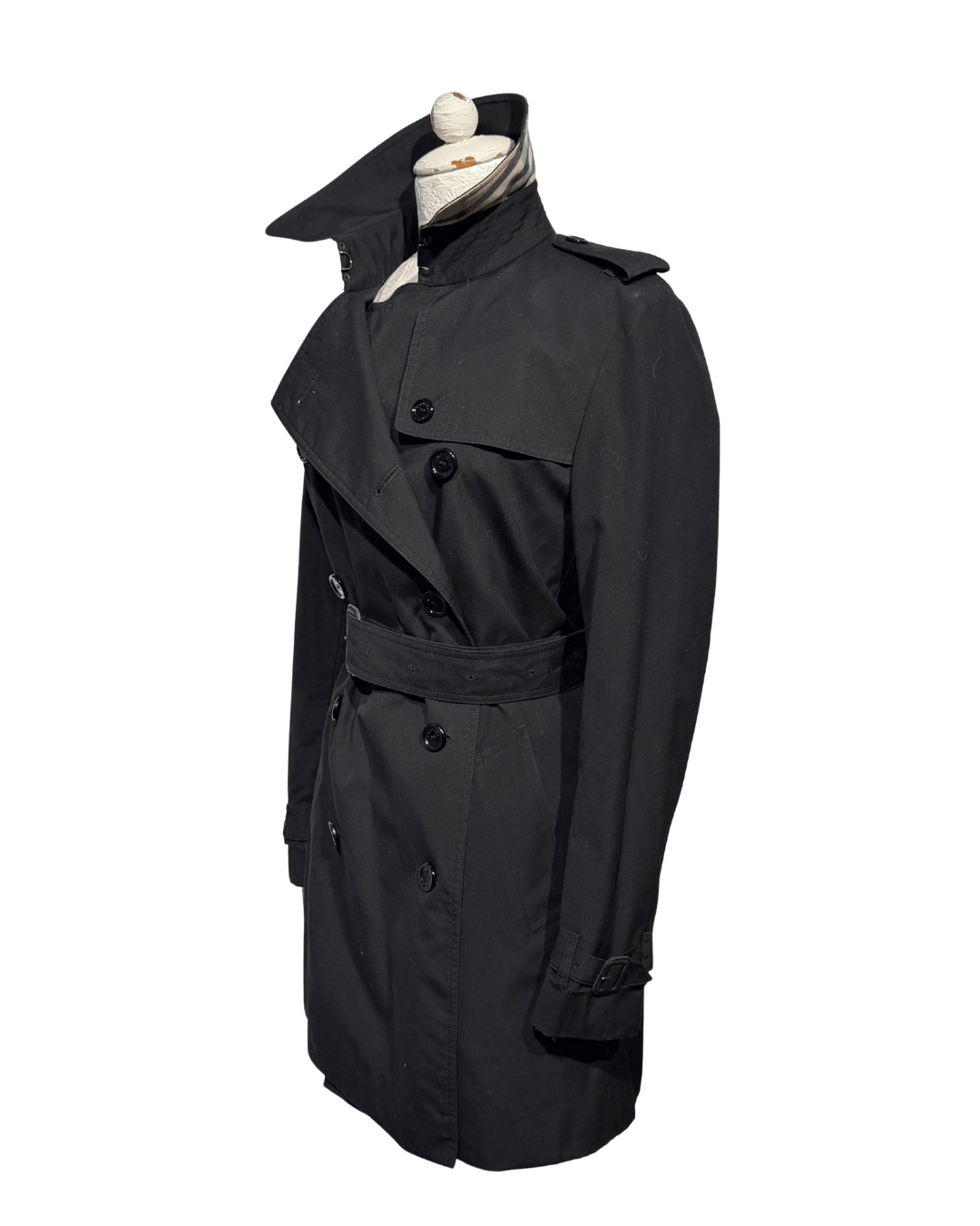 IMPERMEABILE BURBERRY NERO TG 42