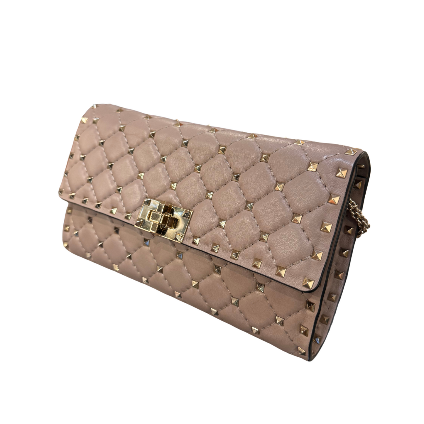 POCHETTE SPIKE NUDE/ ROSA ANTICO