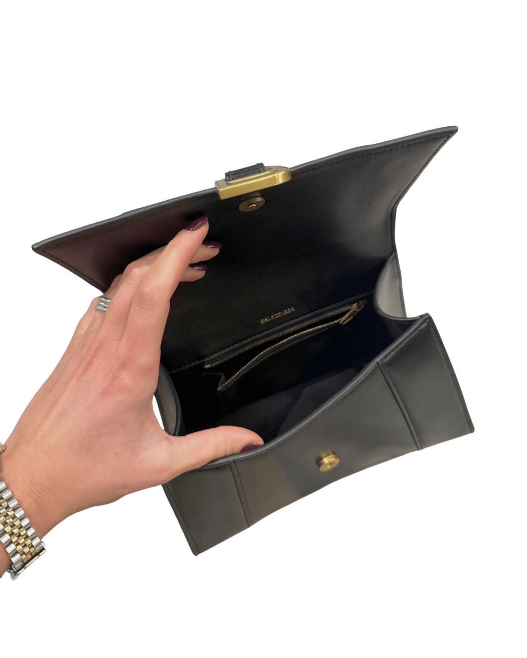 HOURGLASS SMALL BALENCIAGA NERA