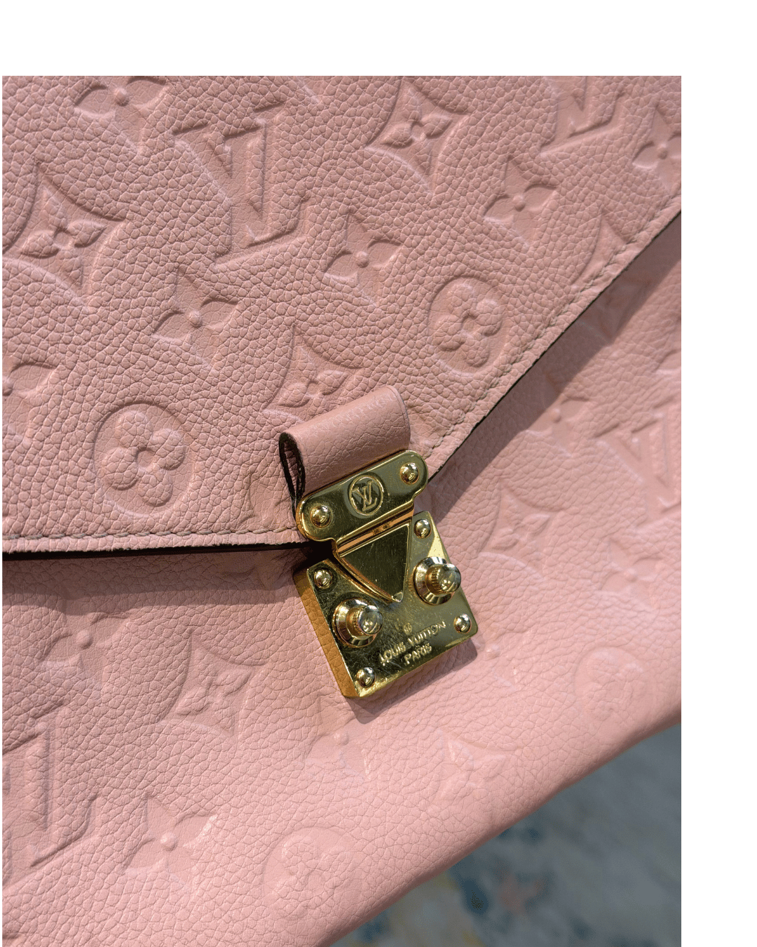 METIS LOUIS VUITTON IN PELLE IMPRESSA ROSA BABY