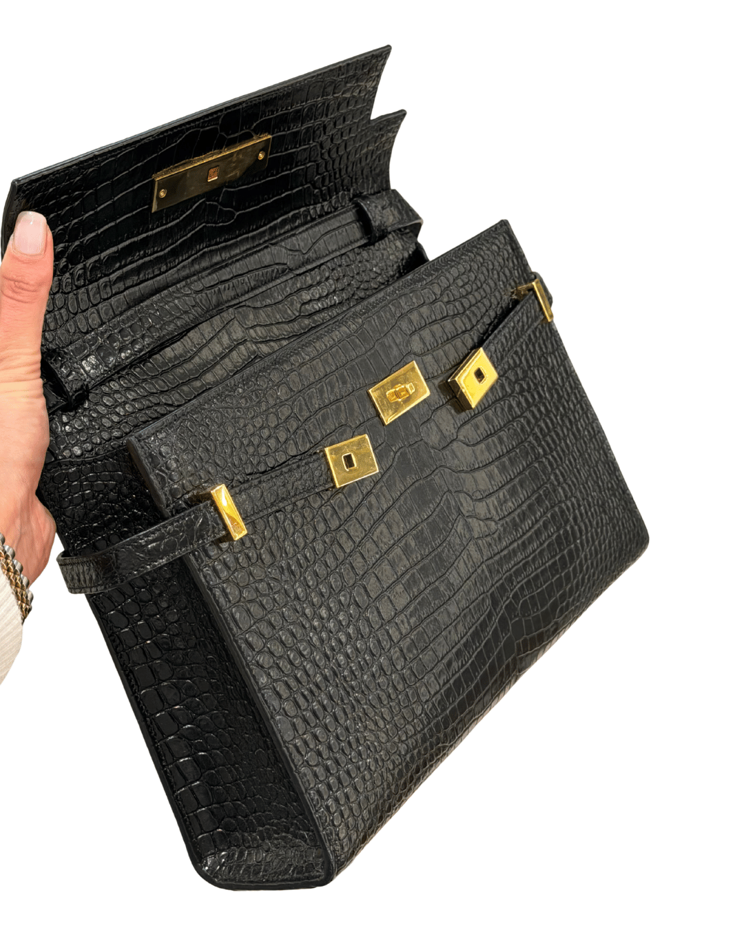 MANHATTAN YSL STAMPA COCCO NERA