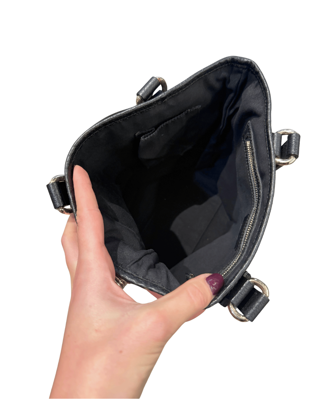 GUCCI SECCHIELLO TESSUTO NERO