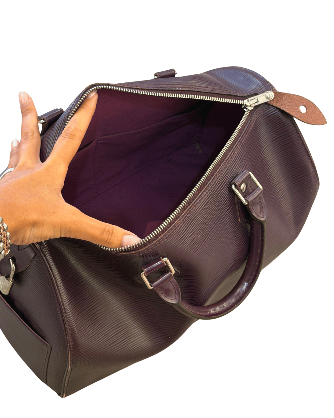 SPEEDY LOUIS VUITTON PELLE EPI PRUGNA