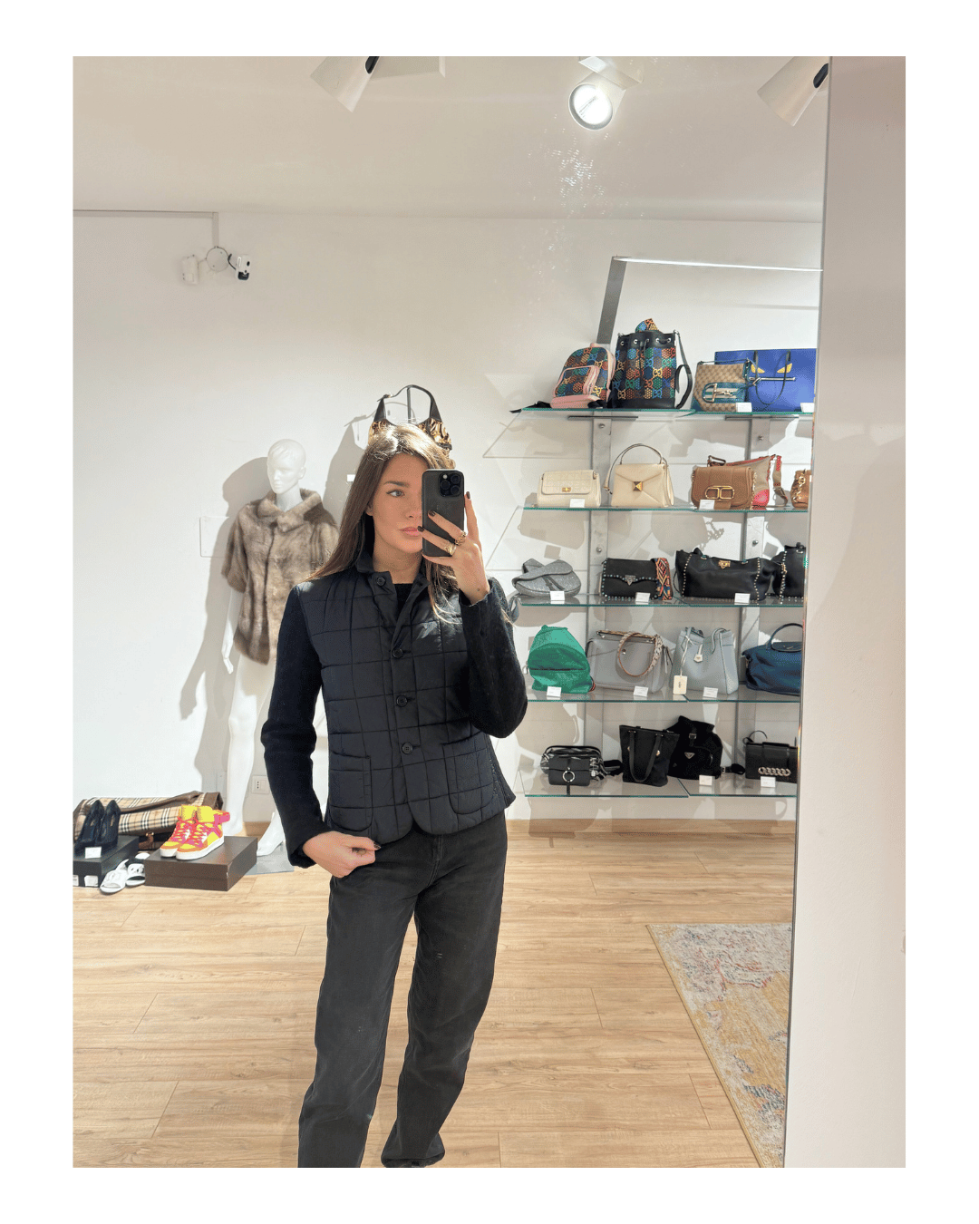 GIACCA ASPESI PIUMINO E LANA NERO