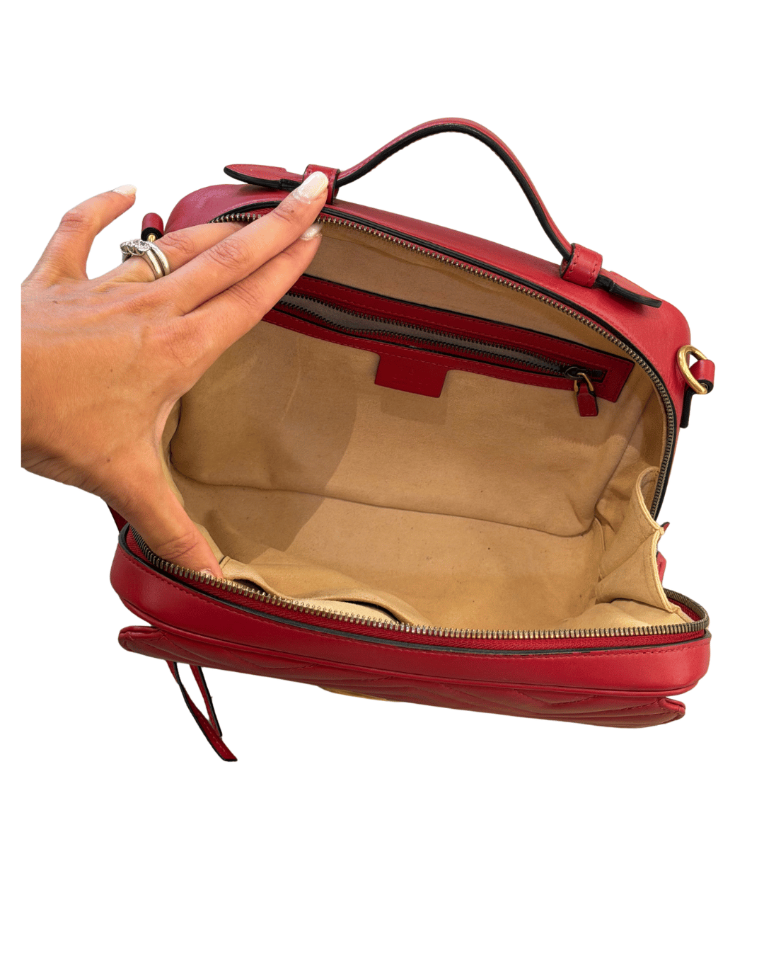 GUCCI ROSSA MARMONT RETTANGOLARE