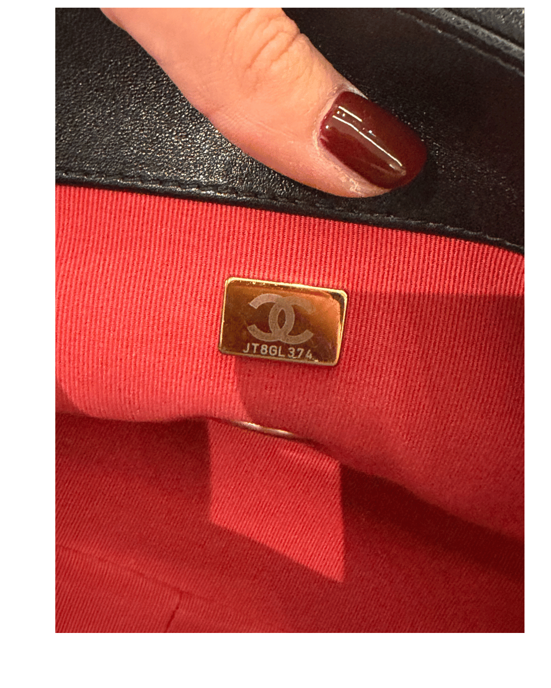 CHANEL 19 MISURA LARGE NERA