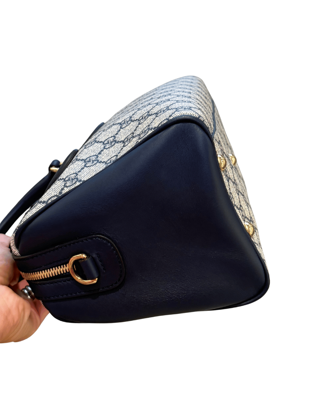 BAULETTO GUCCI BOSTON PVC RIFINITURE BLU