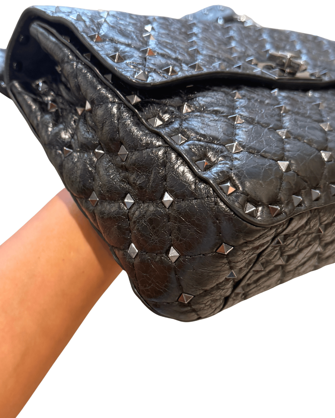 VALENTINO SPIKE MEDIA NERA EFFETTO VINTAGE