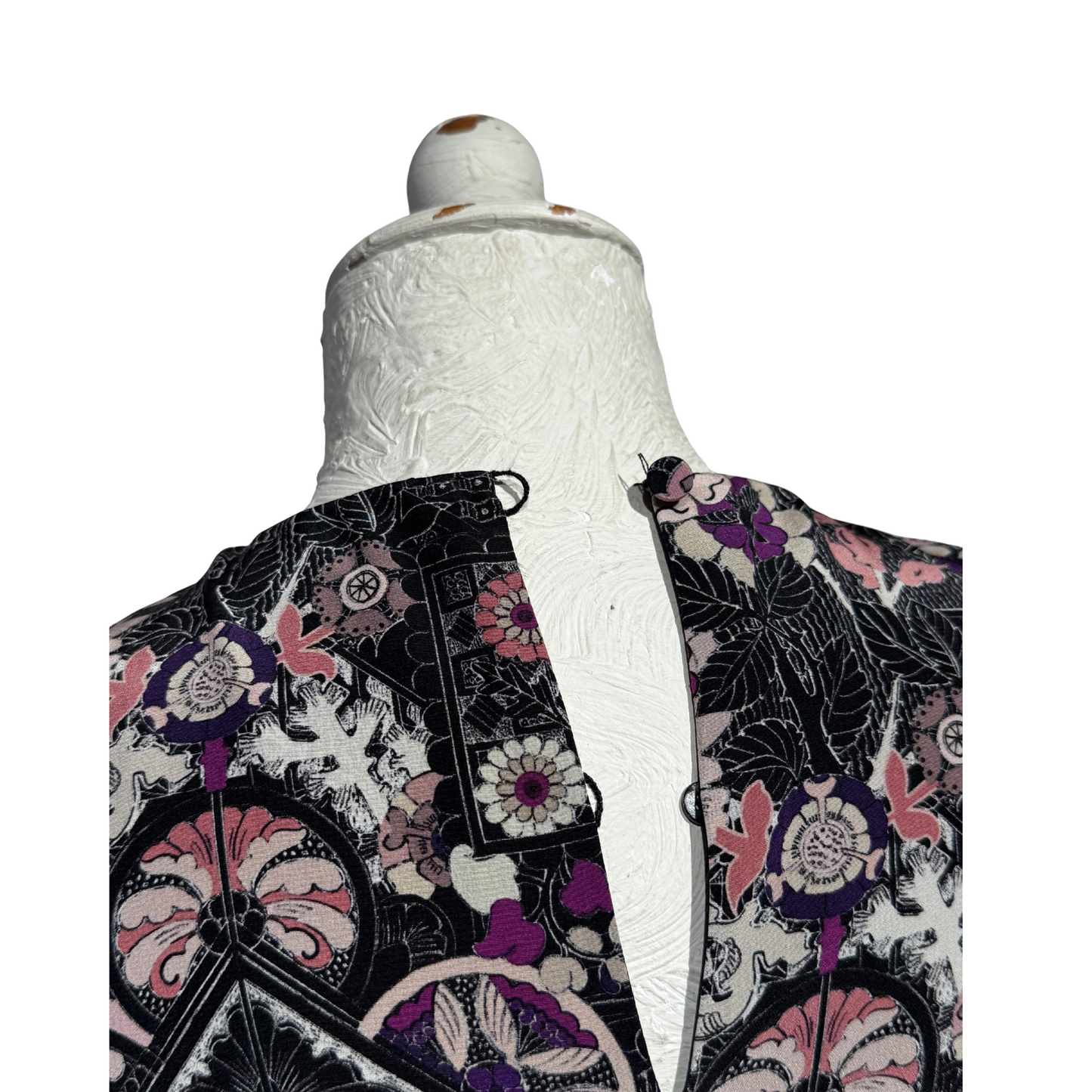 ABITO IN SETA STAMPATA ALEXANDER MCQUEEN