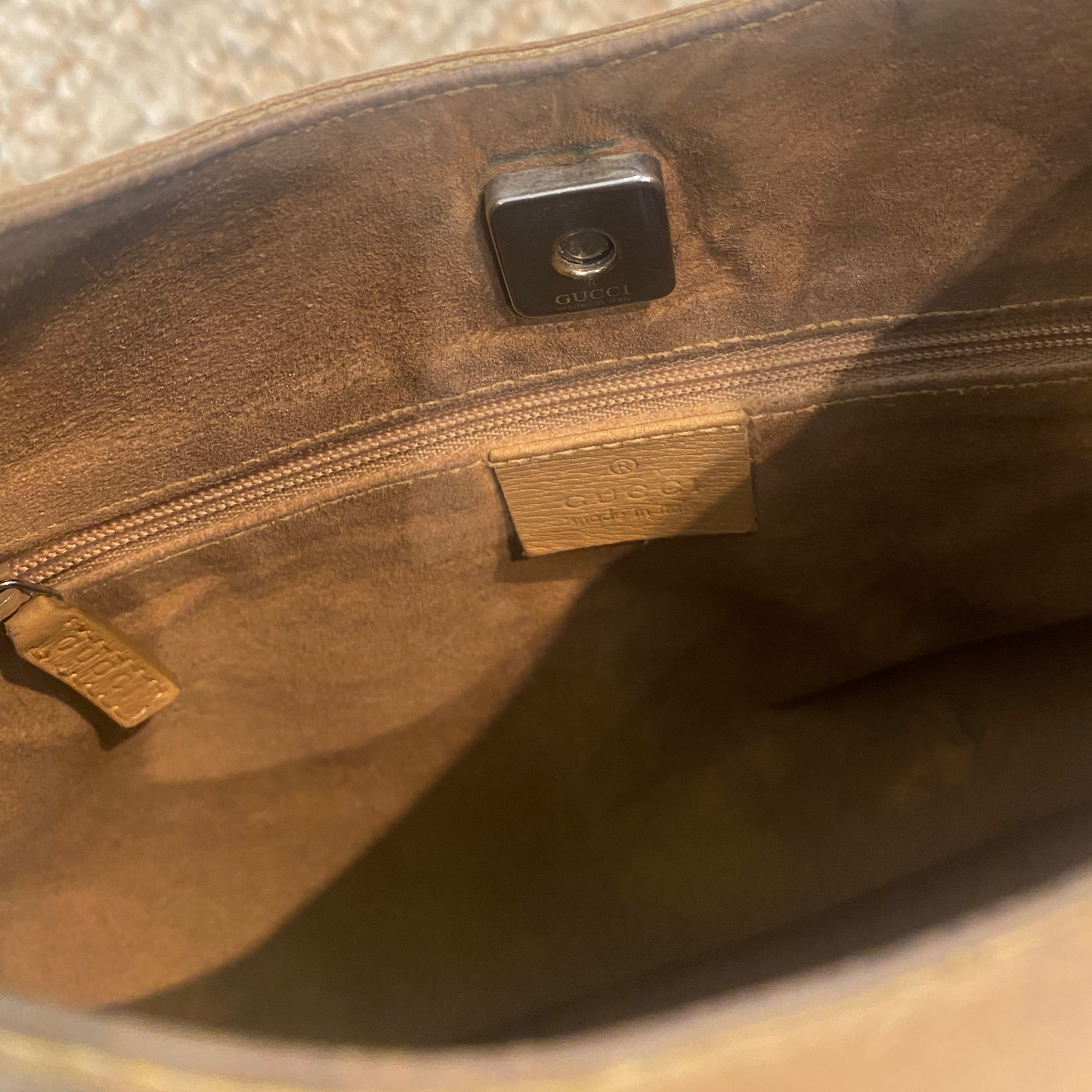 BORSA GUCCI BAMBOO BEIGE