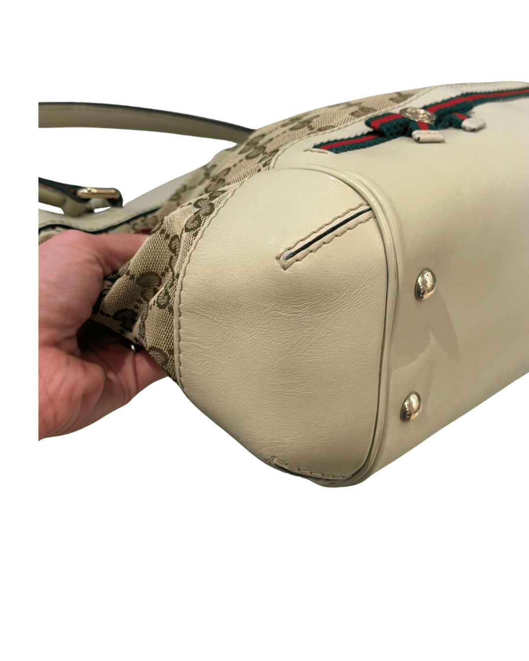 GUCCI JOY BOSTON TELA GG SUPREME RIFINITURE AVORIO