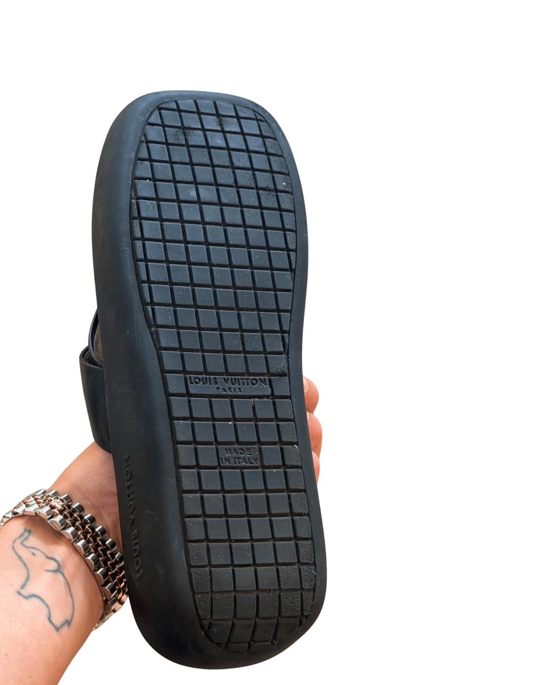 SANDALI INFRADITO LOUIS VUITTON NERI Nr 37