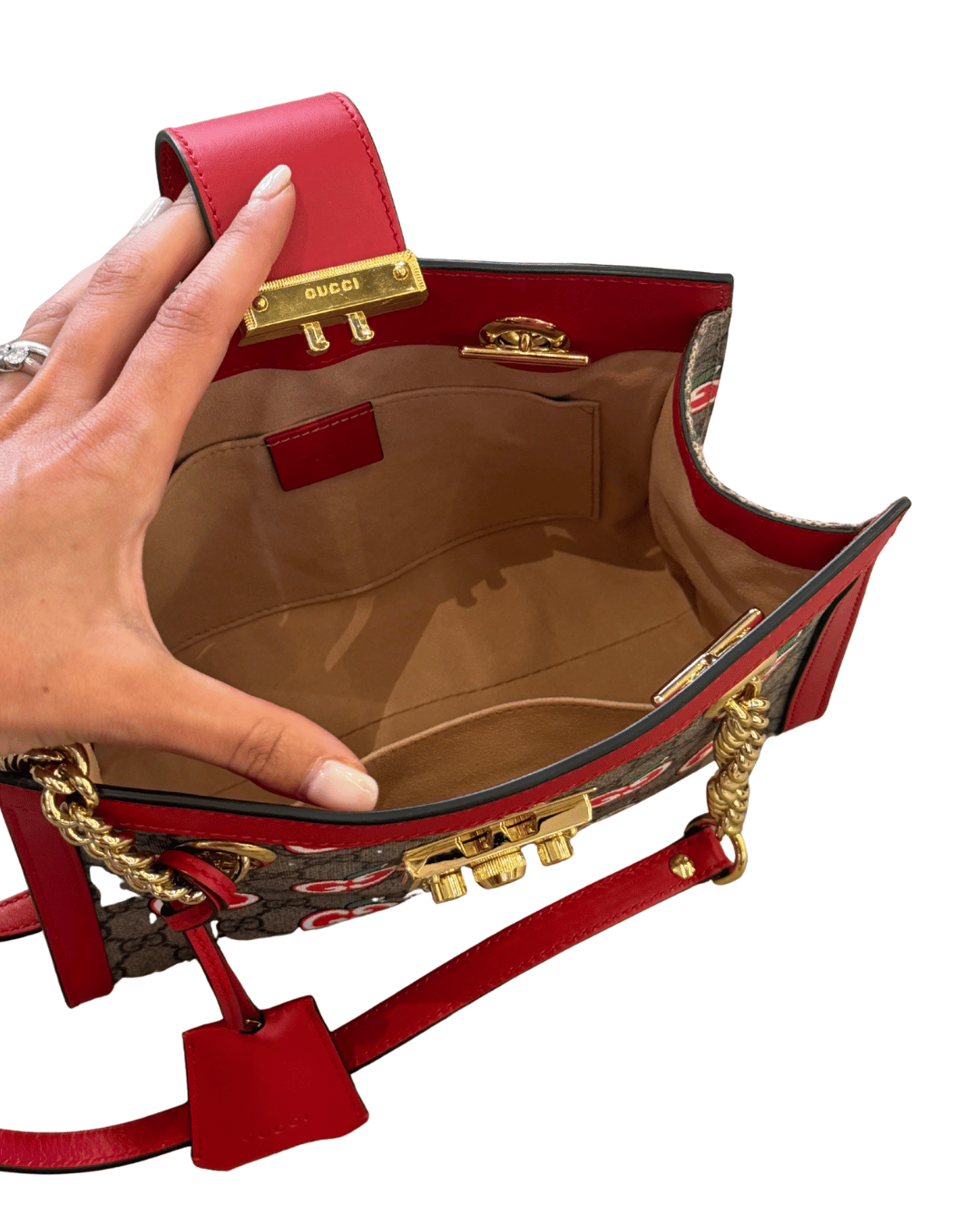 GUCCI PADLOCK GG SUPREME APPLE