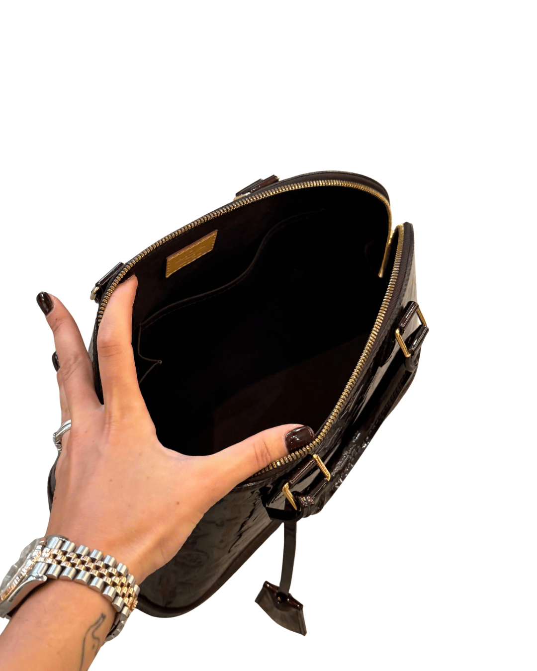 ALMA PM LOUIS VUITTON VERNIS BORDEAUX/MARRONE