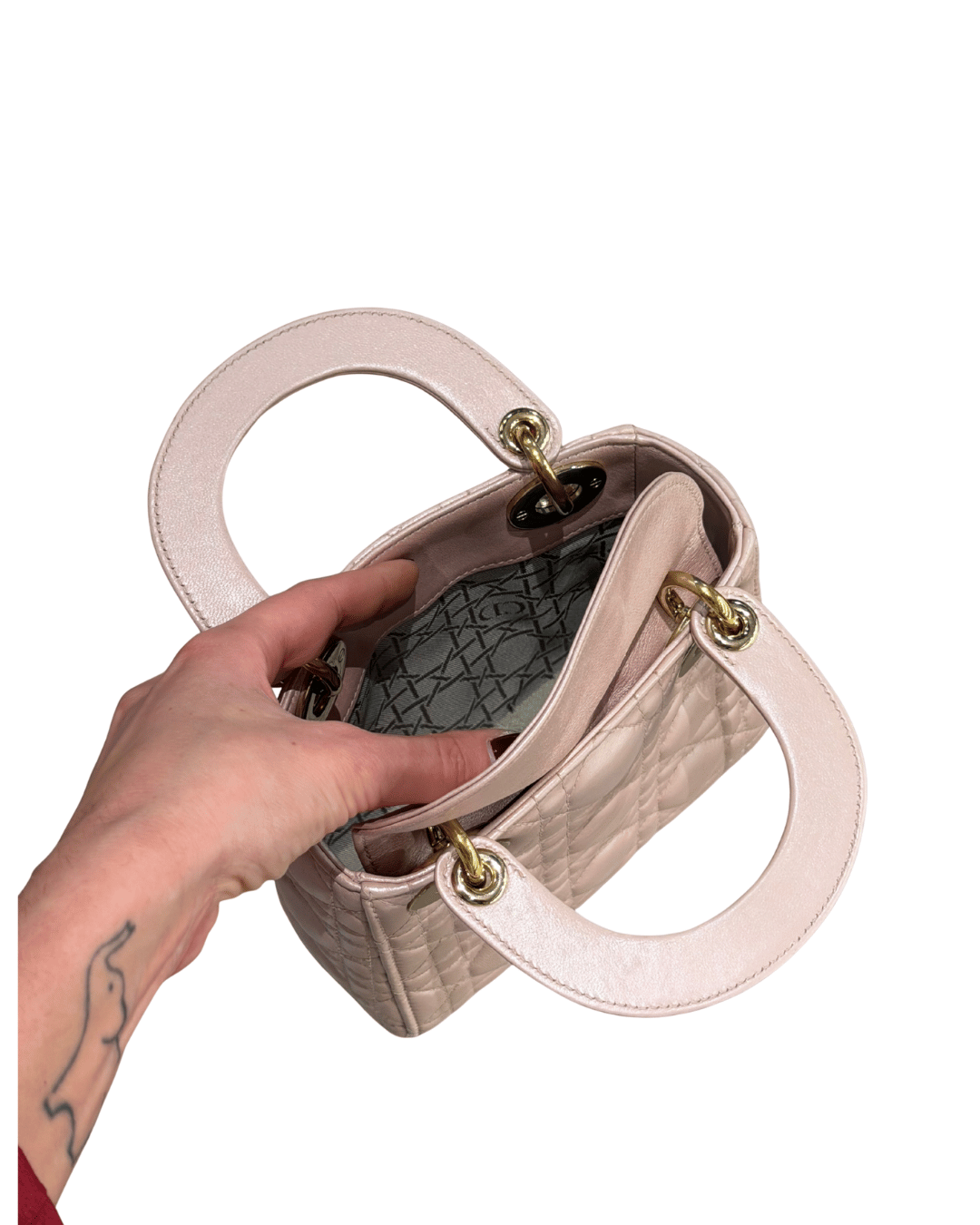 MINI LADY DIOR ROSA PERLA