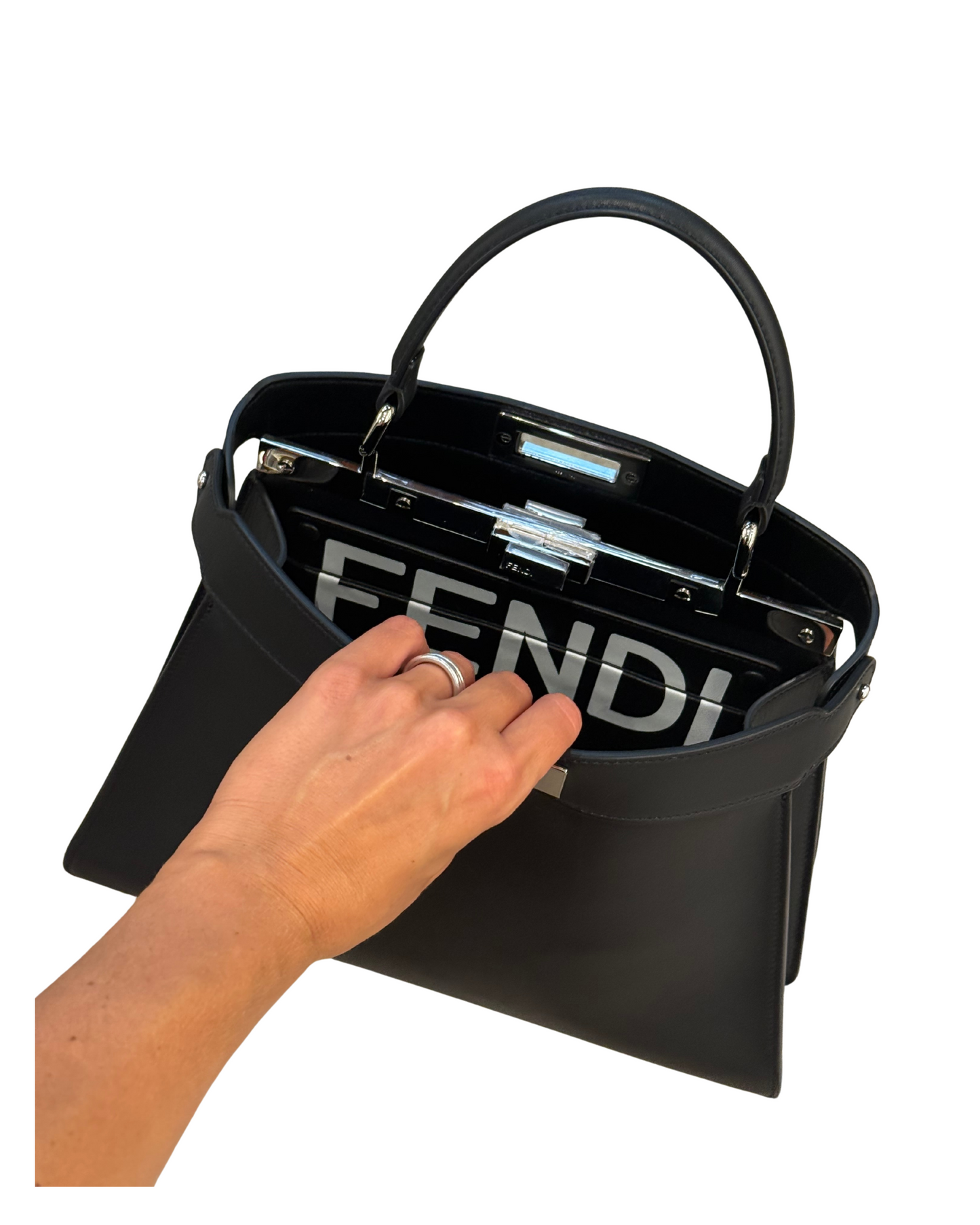 FENDI PEEKABOO MEDIA NERA