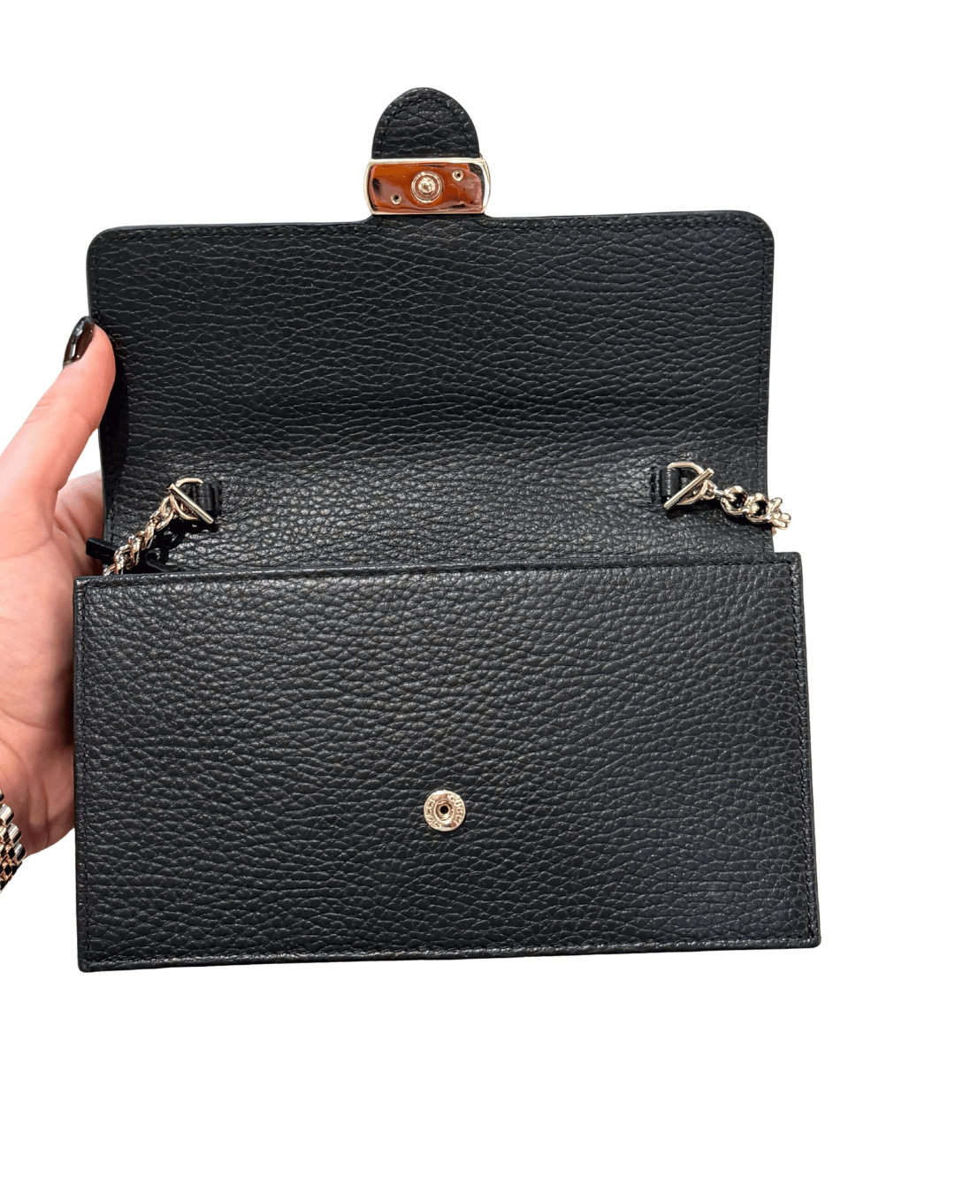 GUCCI SOHO WALLET ON CHAIN NERA