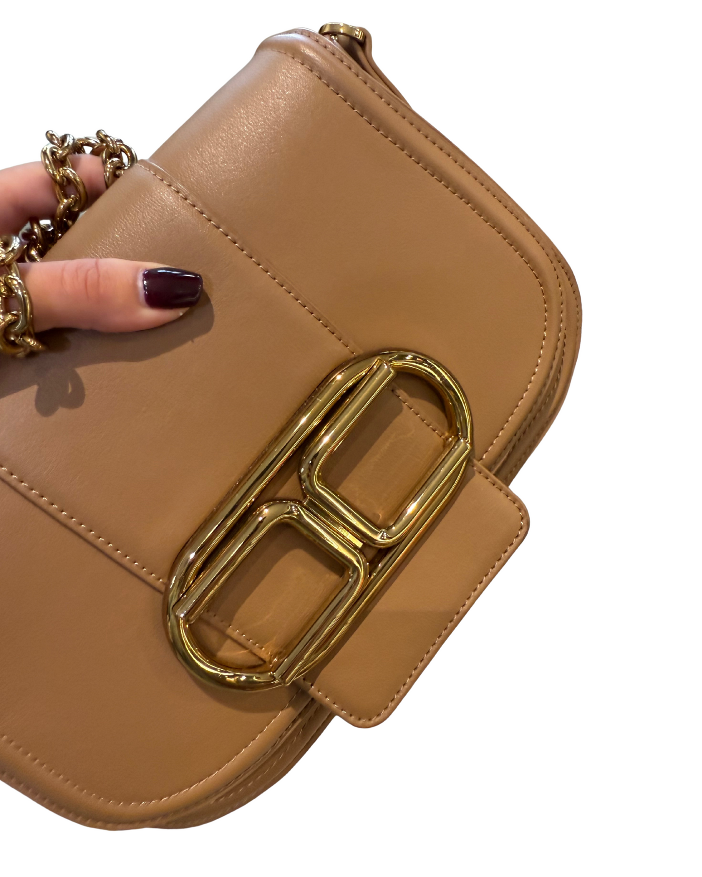 BORSA ELISABETTA FRANCHI IN PELLE COLOR CUOIO