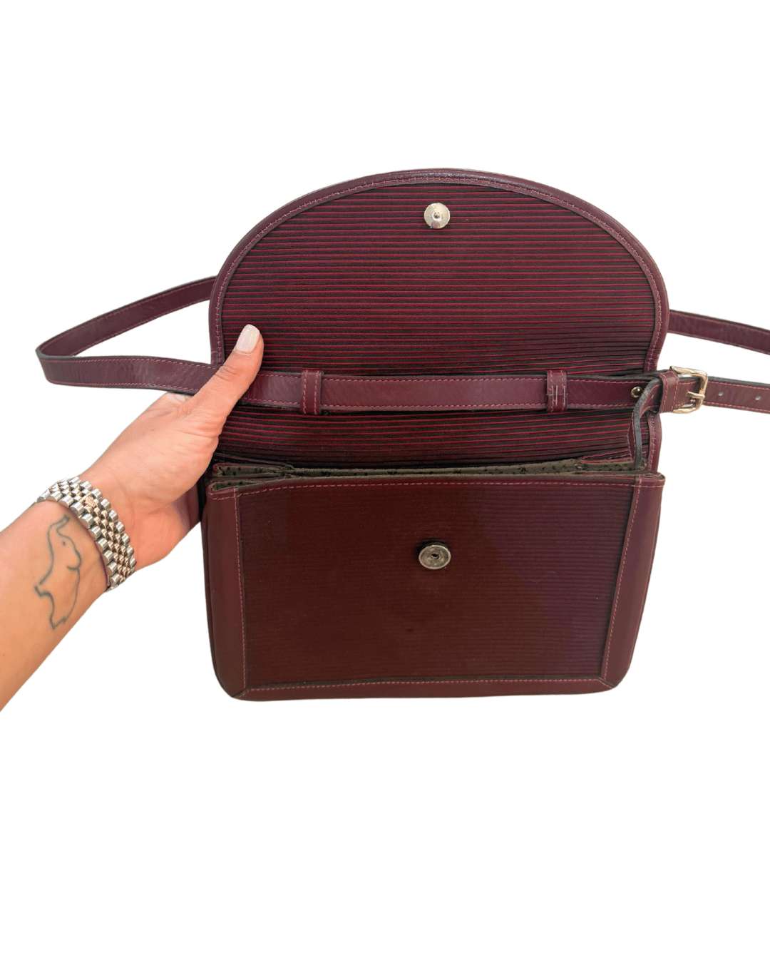 POCHETTE VINTAGE YSL BORDEAUX