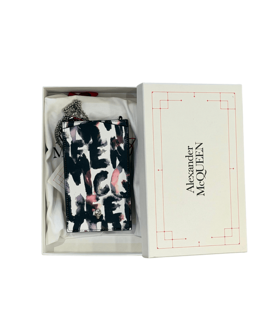 PORTACELLULARE ALEXANDER MCQUEEN CON CATENA
