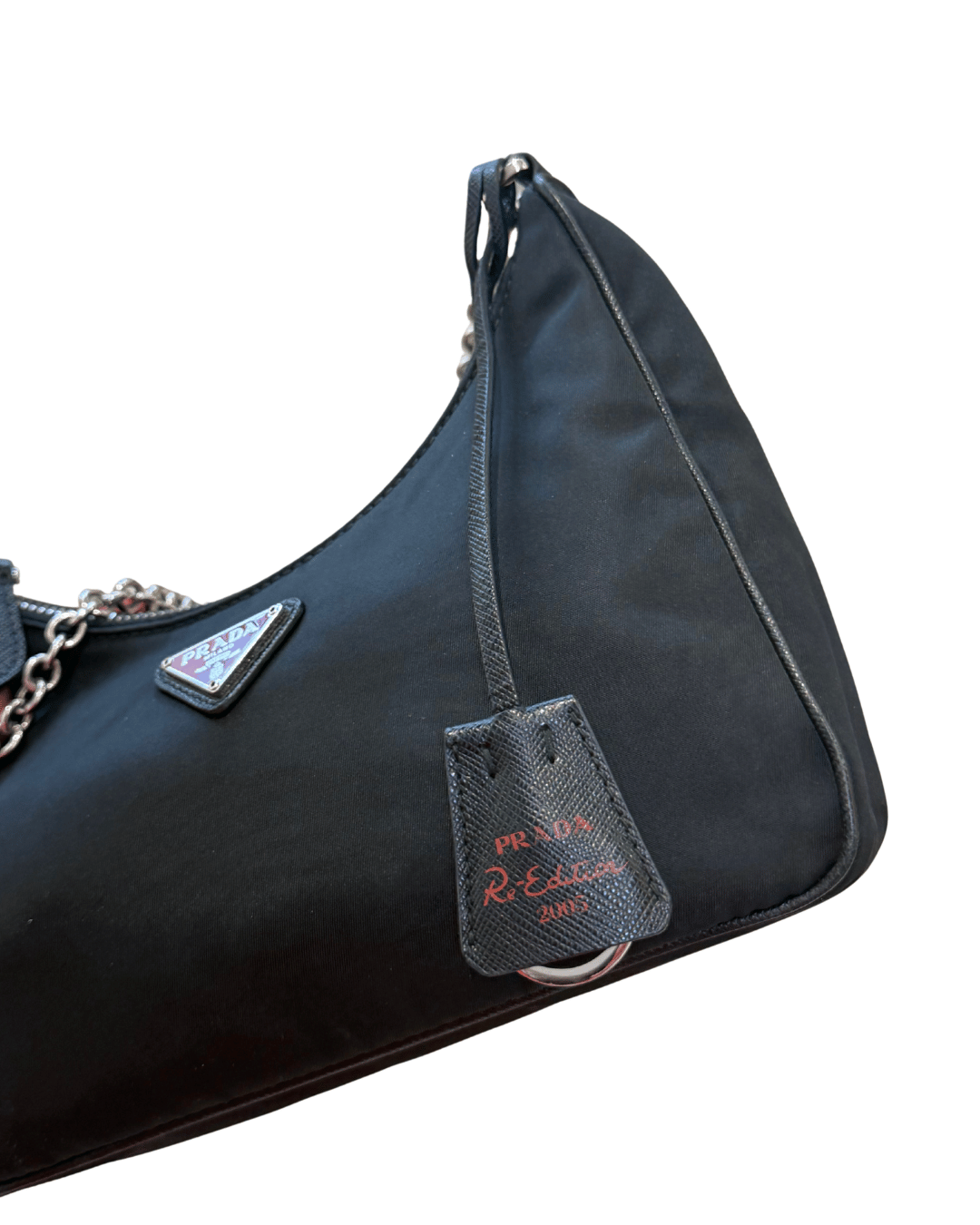 PRADA RE-EDITION 2005 NERA LOGO ROSSO