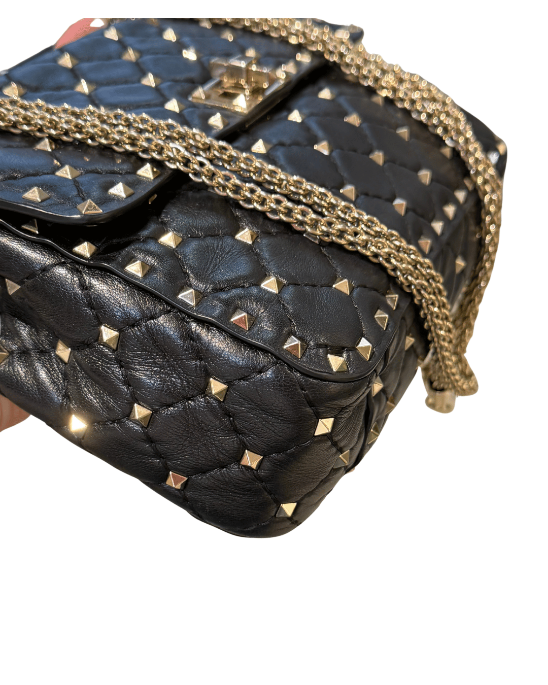 VALENTINO SPIKE MEDIA NERA