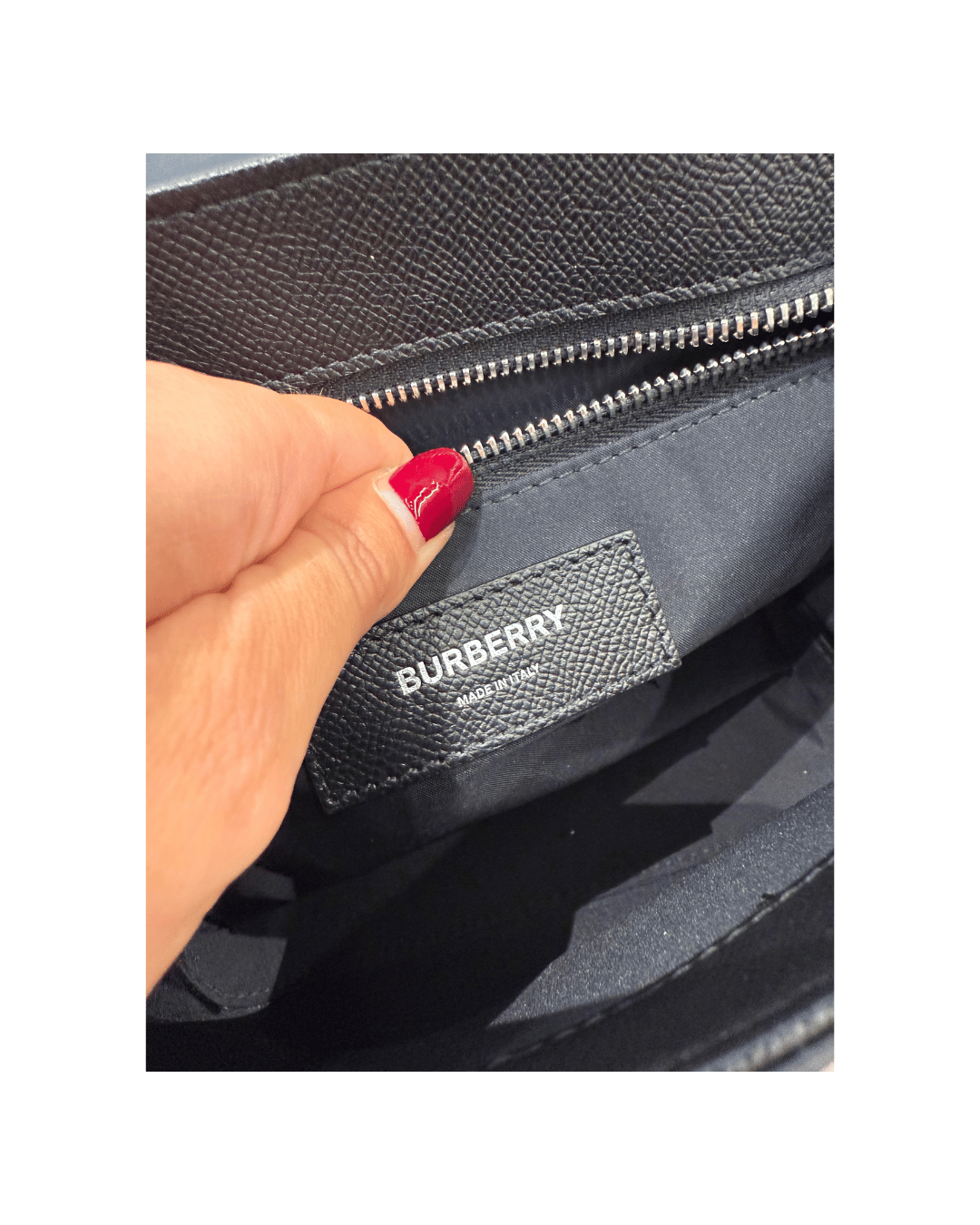 BURBERRY TB SHOULDER BAG PELLE NERA