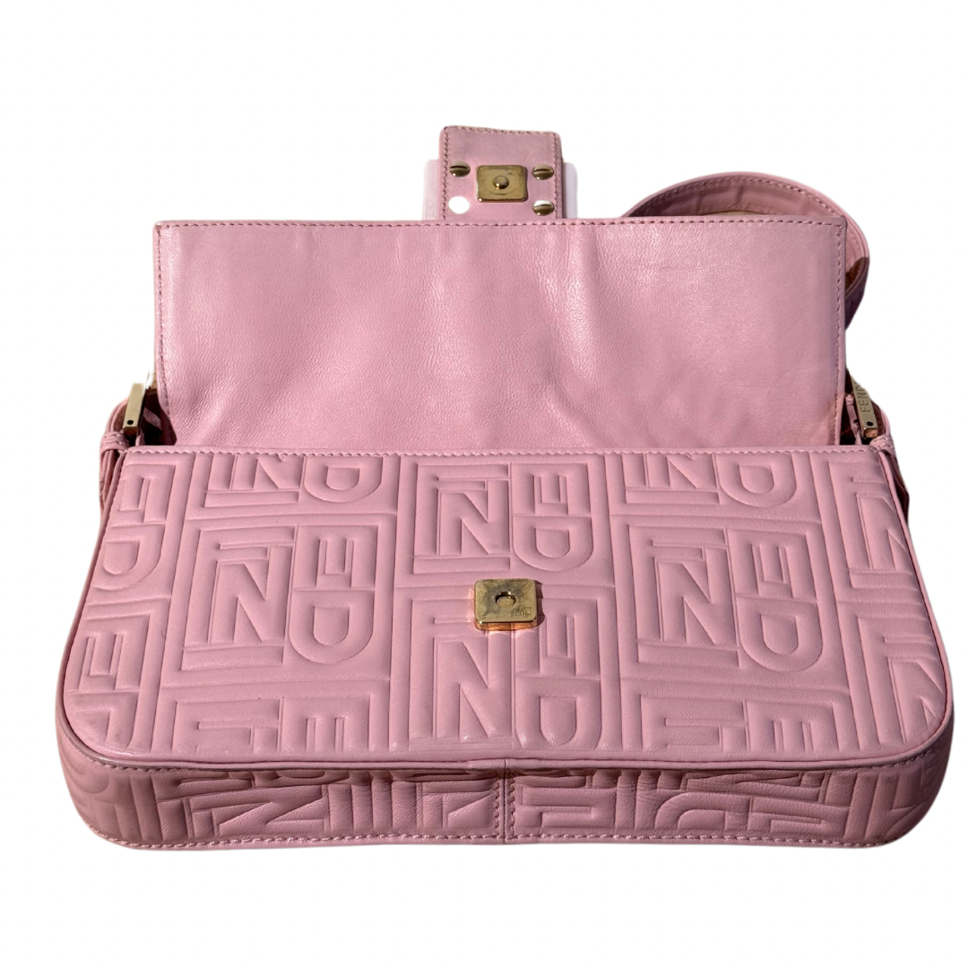 BAGUETTE FENDI IN PELLE ROSA