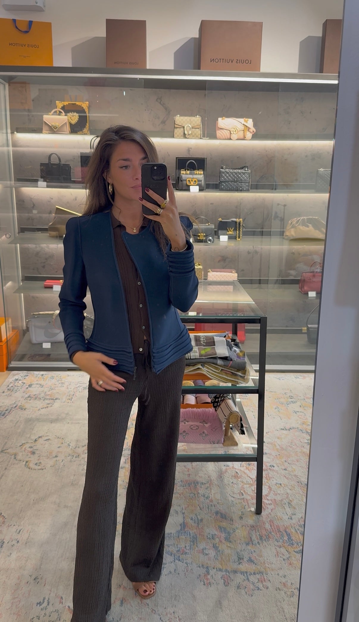 GIACCA ARMANI IN MAGLIA BLU