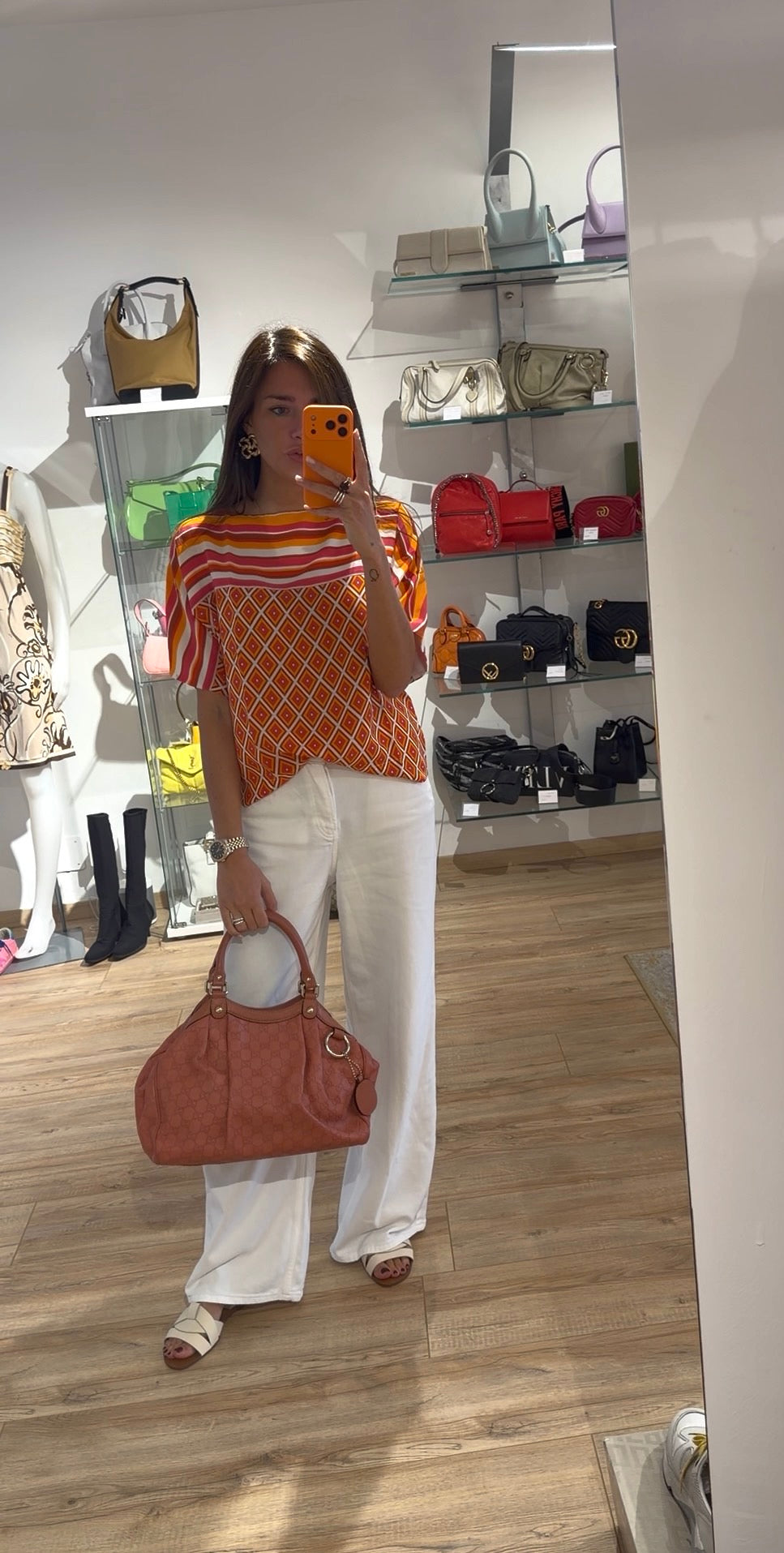 BLUSA FAY PURA SETA COLORATA TG S