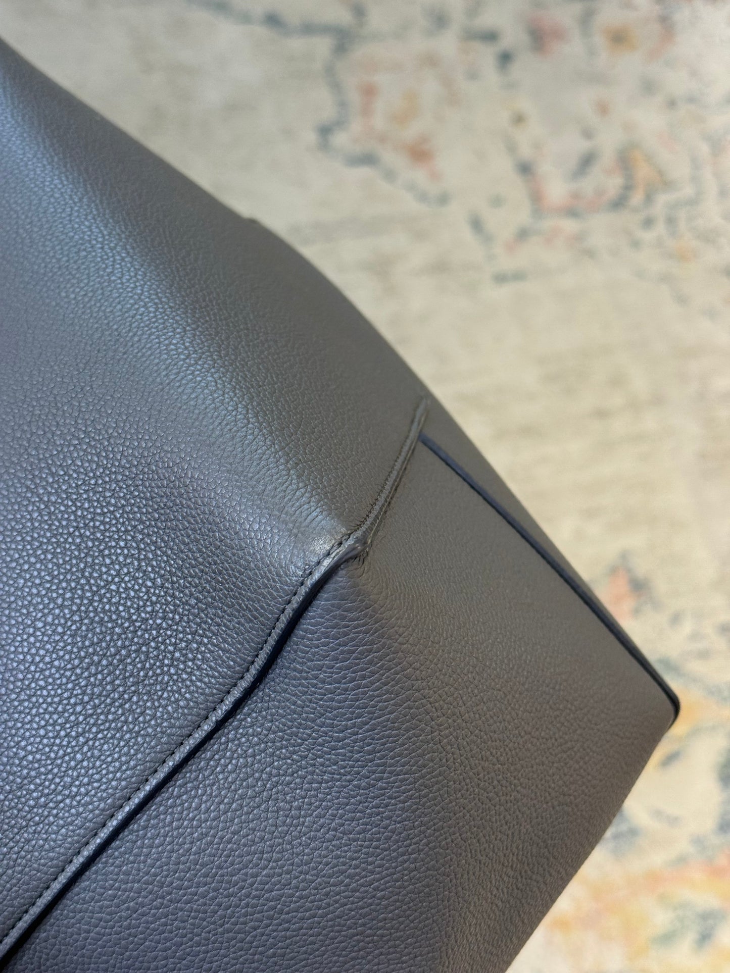 CELINE CABAS PHANTOM IN PELLE GRIGIA