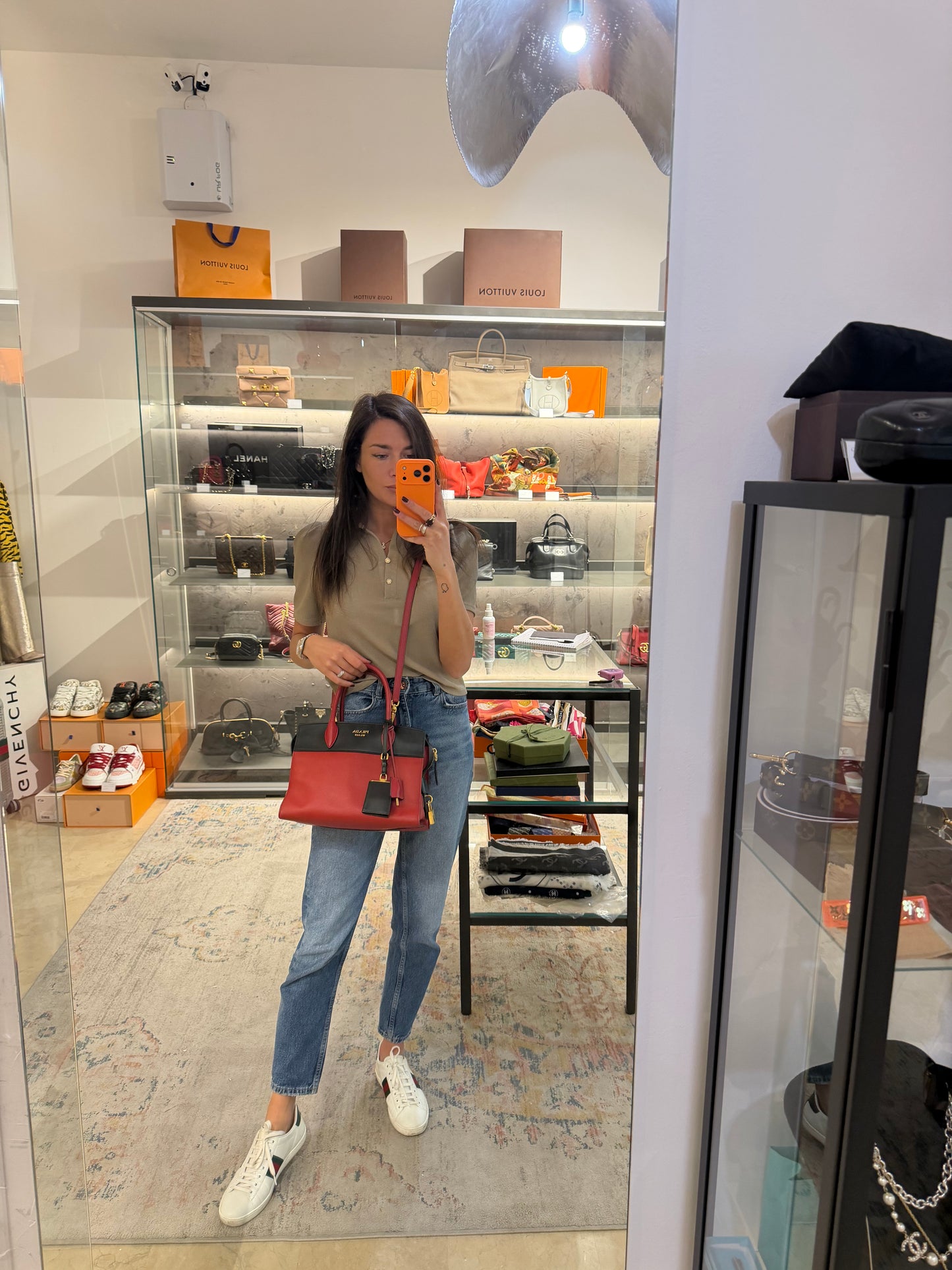 PRADA ESPLANADE BICOLORE ROSSA E NERA