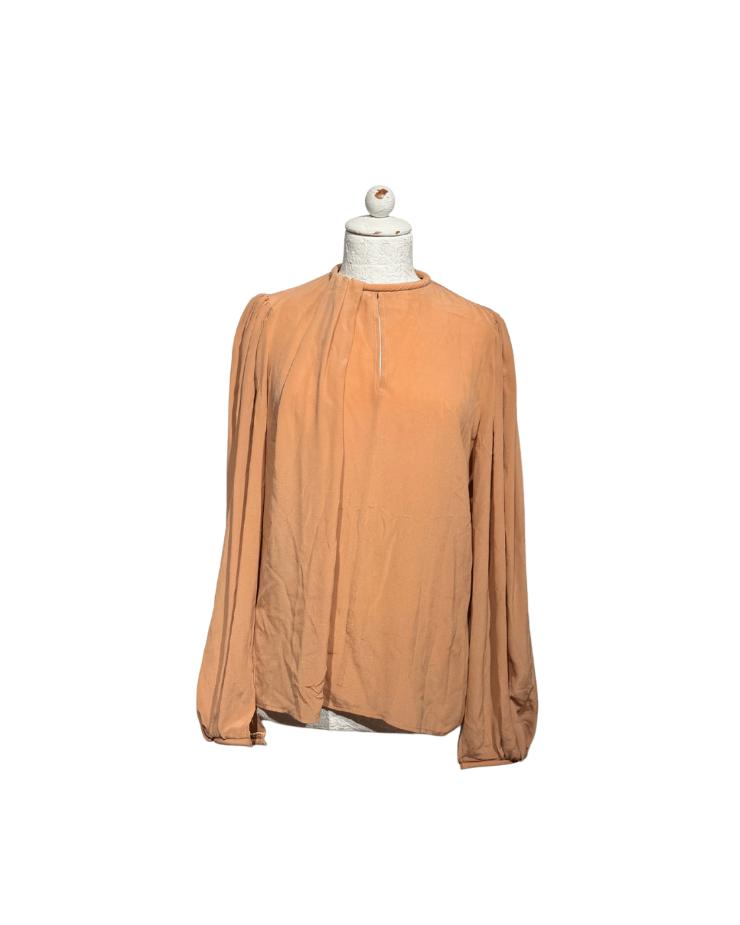 CAMICIA BLUSA MANICA LUNGA NUDE ELISABETTA FRANCHI Tg 44