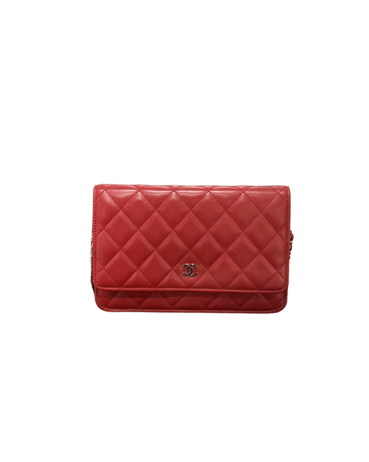 CHANEL WALLET ON CHAIN ROSSA HARDWARE ARG