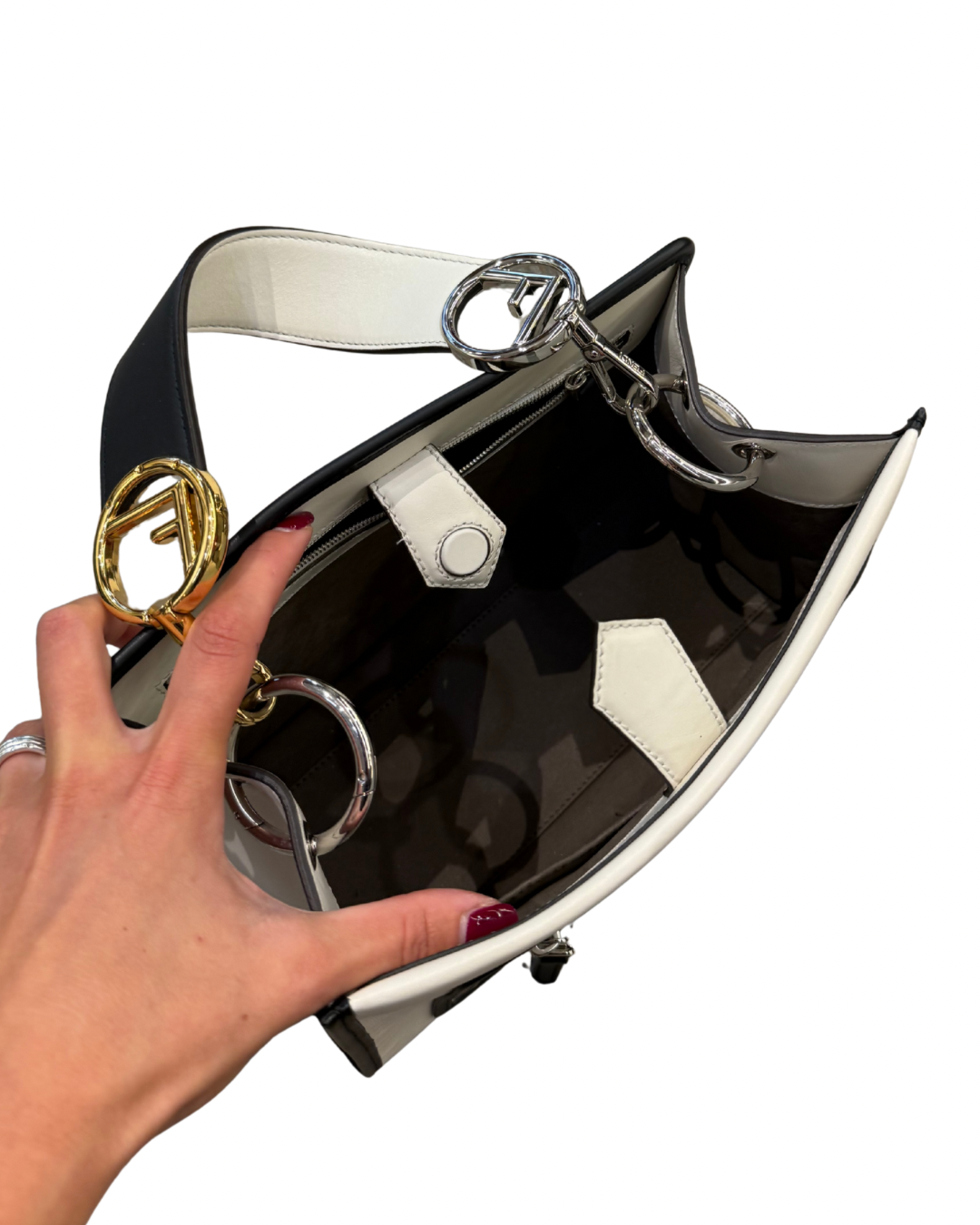 FENDI RUNAWAY SMALL BIANCA E NERA