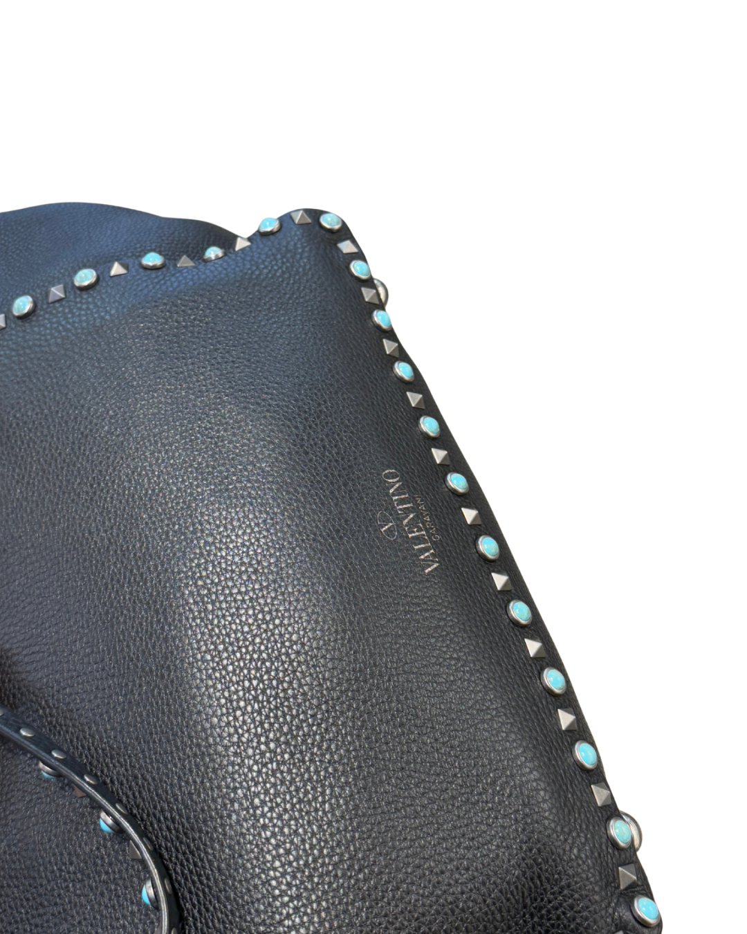 VALENTINO ROCKSTUD NERA BORCHIE TURCHESI