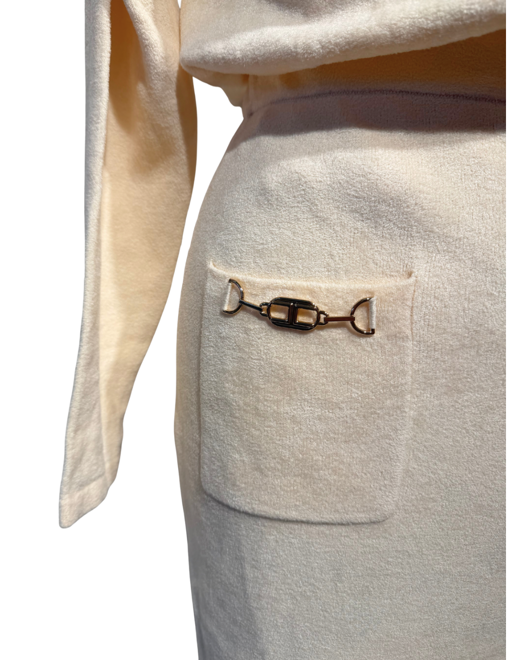 ABITO IN MAGLIA ELISABETTA FRANCHI CREMA