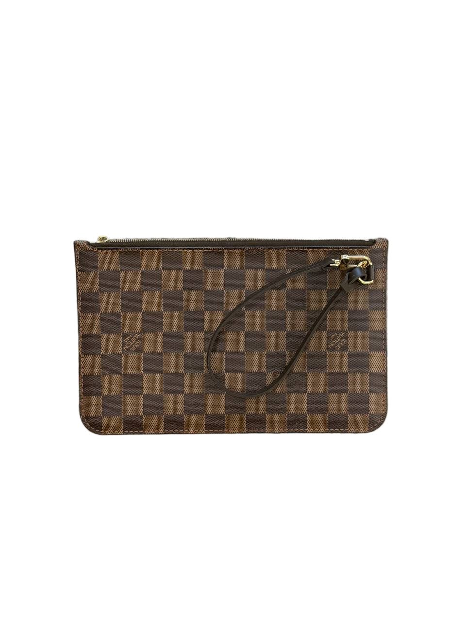 POCHETTE PIATTA LOUIS VUITTON DAMIER EBENE