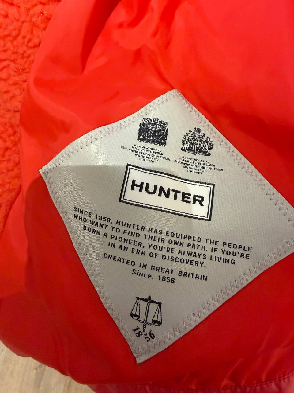 PIUMINO COLOR CORALLO / ARAGOSTA  HUNTER  Tg XS