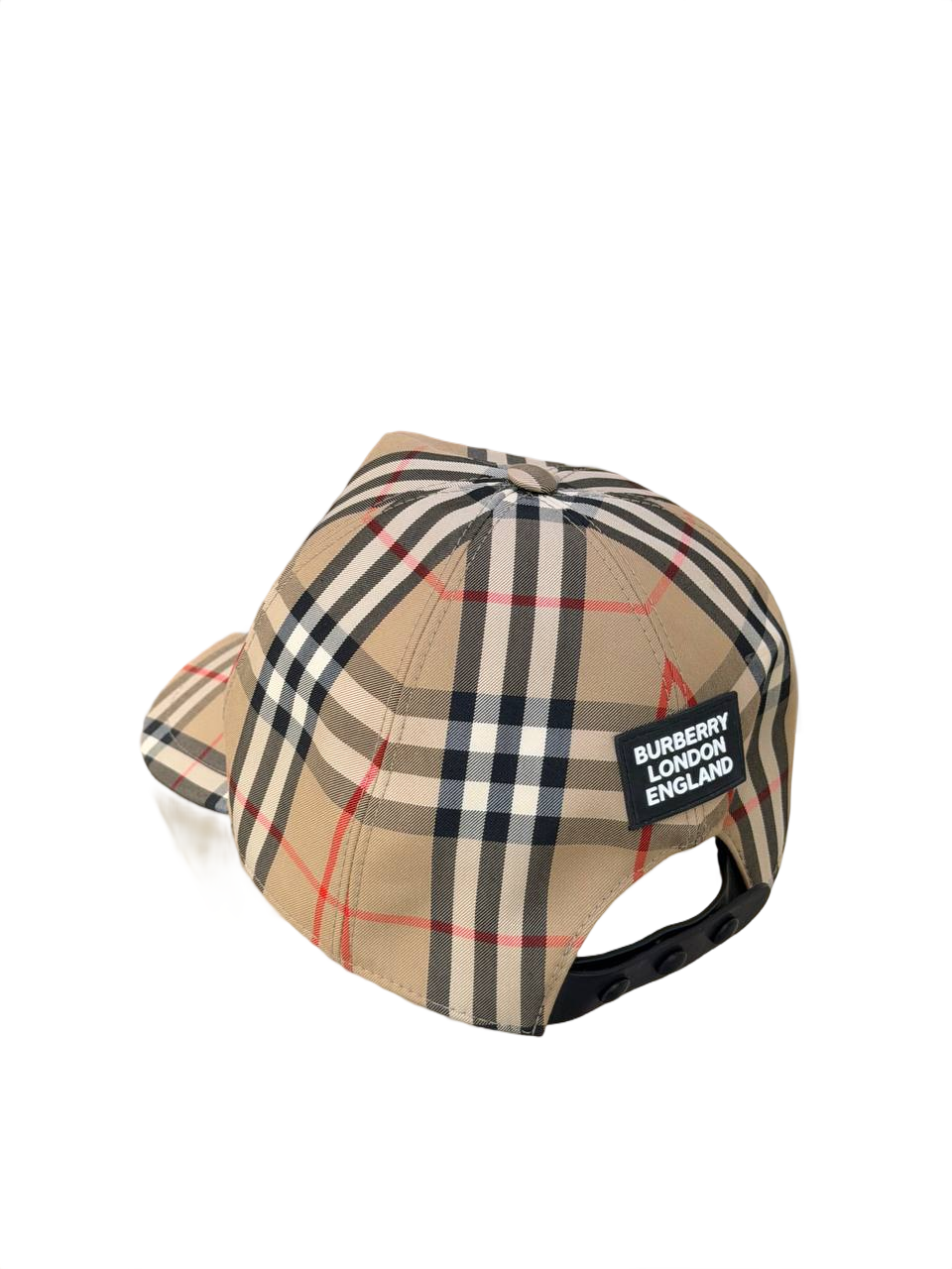 CAPPELLO CON VISIERA BURBERRY LONDON ENGLAND CHECK BEIGE