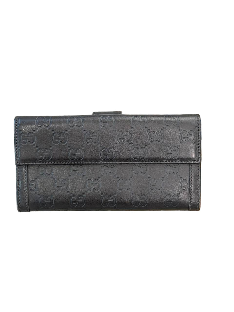 PORTAFOGLIO GUCCI CONTINENTAL PELLE GUCCISSIMA MARRONE