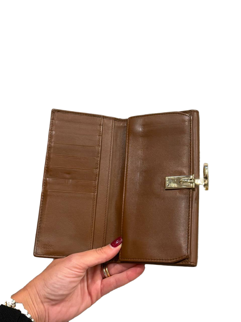 PORTAFOGLIO GUCCI PELLE GUCCISSIMA COGNAC