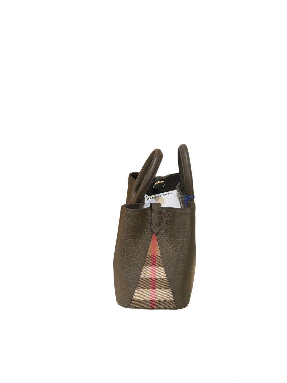 BURBERRY MINI BERMONDSEY TOTE CIOCCOLATO