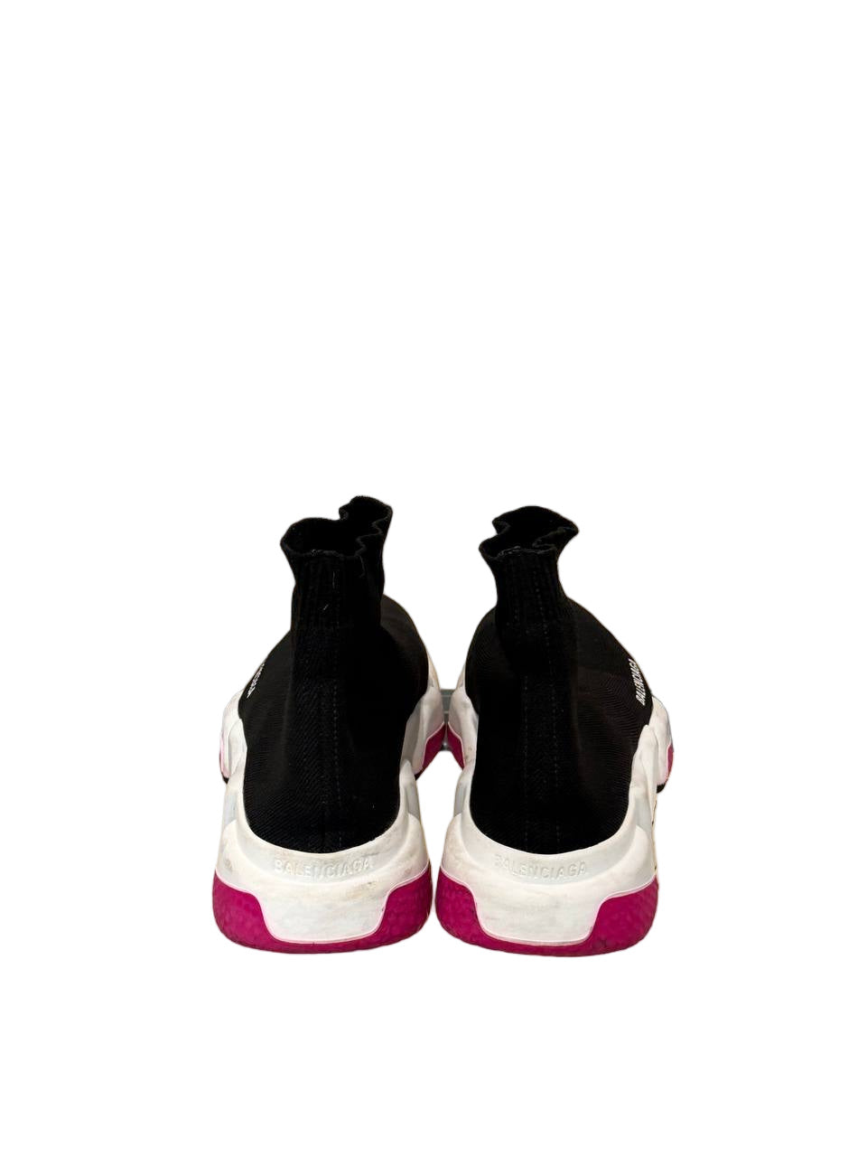 SNEAKERS BALENCIAGA SPEED TRAINER NERO FUCSIA Nr 38